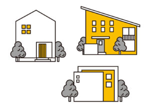 いろいろなタイプの家のイメージ