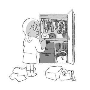 収納不足に悩む主婦